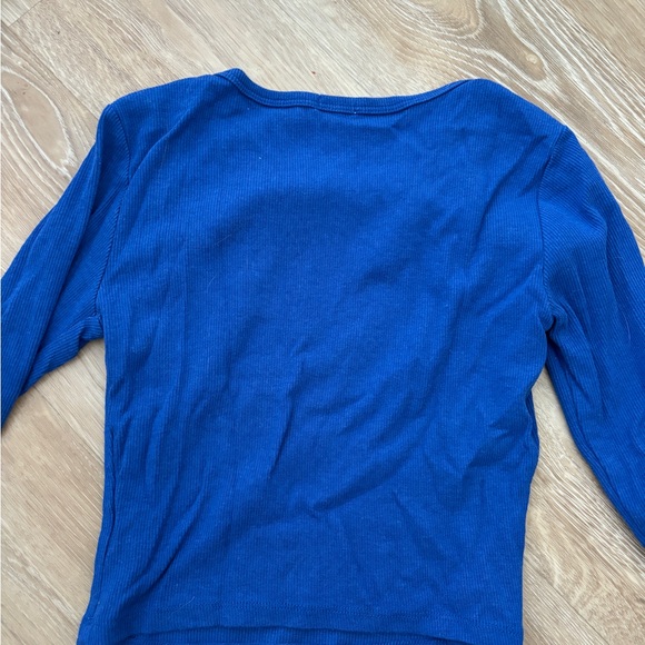 GARAGE EXTRA SMALL LONG SLEEVE TOP - DARK BLUE - Picture 4 of 4